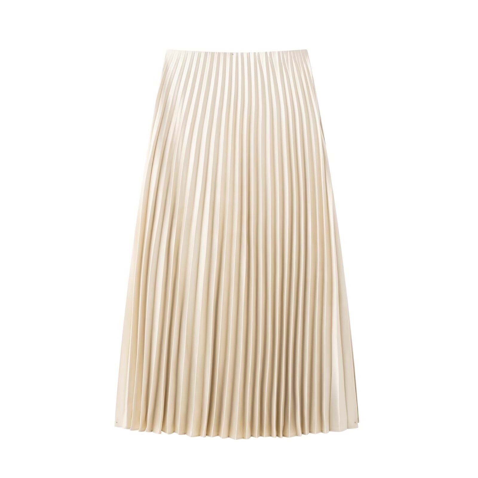 ValenzoraMODE | Plissierter Midirock aus Satin mit Sommer-Feeling