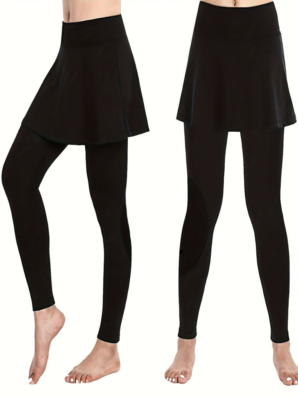 Damen-Leggings mit Tellerrock, Größe