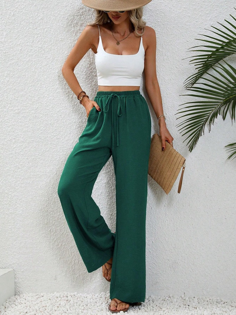 Valenzora | Casual linen summer trousers for women