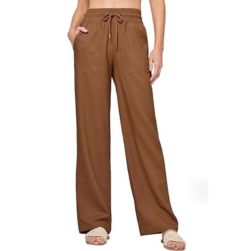 Women's Comfortable Wide Summer Trousers Size