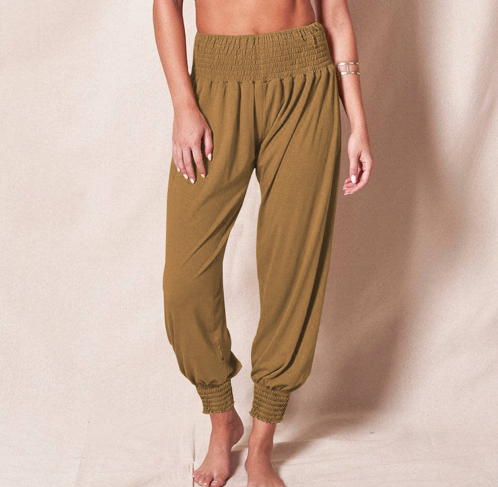 Luftige Sommerhose für Damen mit Gummibund, Größe