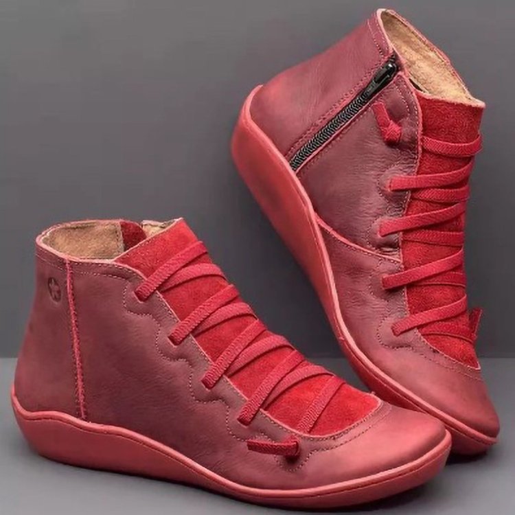 Women's fashionable high-top sneakers with a unique lace-up and zipper design, size S