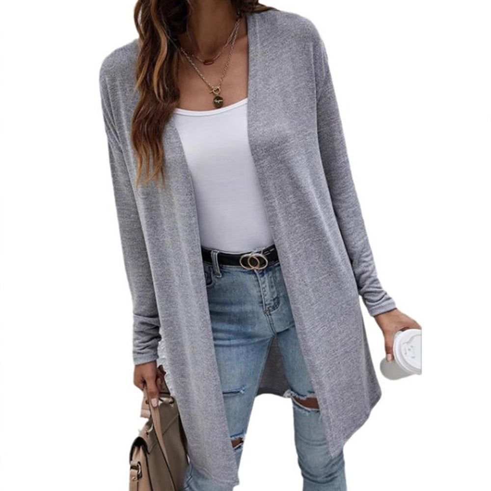 Damen-Strickjacke mit lockerer Passform und praktischen Taschen, Größe S
