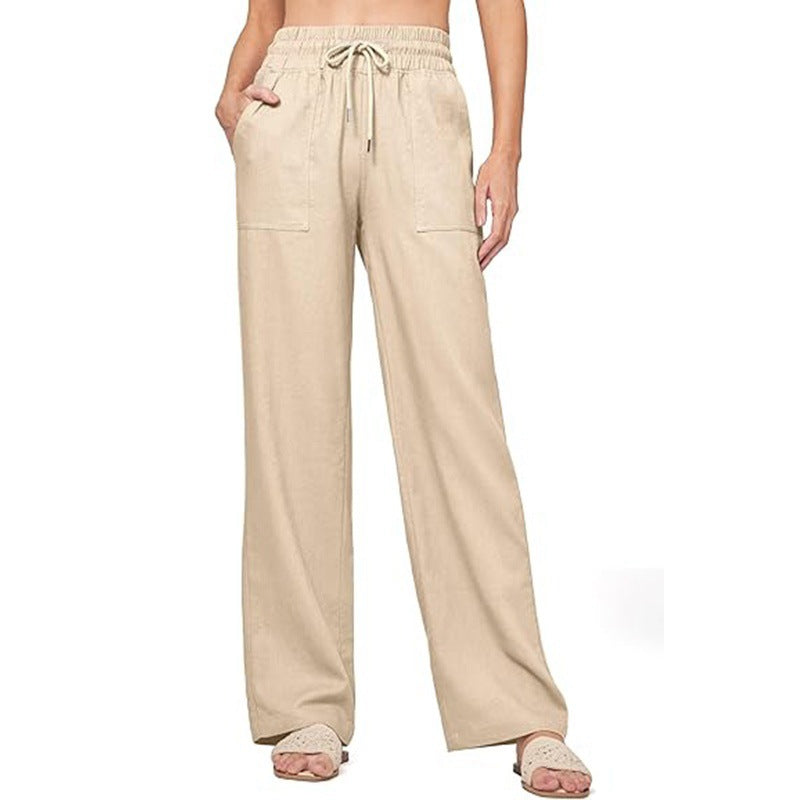 Women's Comfortable Wide Summer Trousers Size