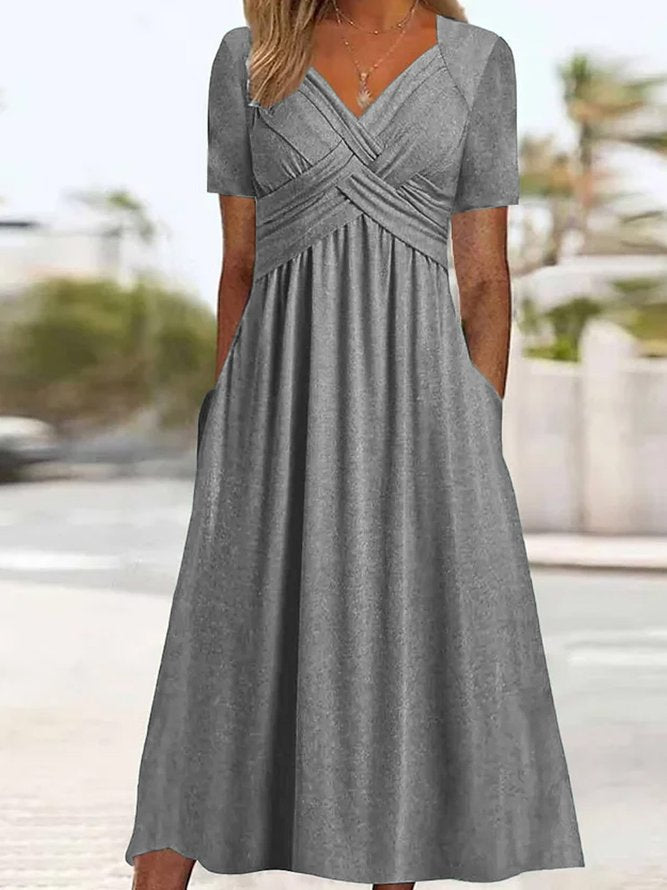 Valenzora | Crossover-Midikleid
