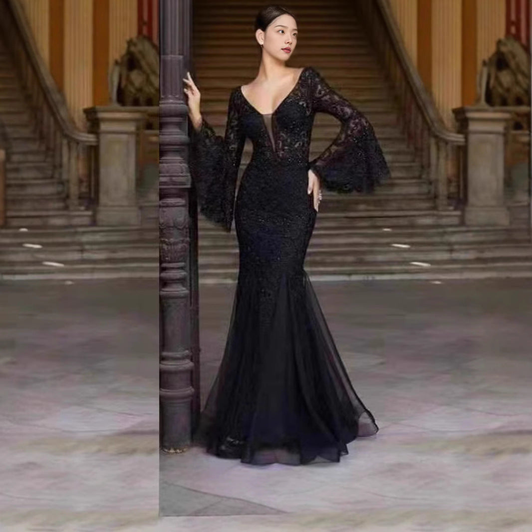 Valenzora | Vintage Party Langes Meerjungfrauen-Rockkleid