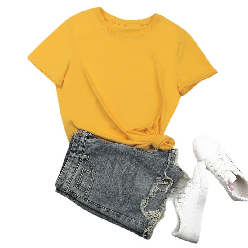 Damen-Basic-T-Shirt mit entspannter Passform und hochwertiger Baumwolle, Größe [Größe fehlt]
