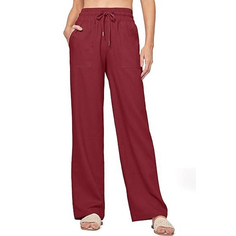 Women's Comfortable Wide Summer Trousers Size