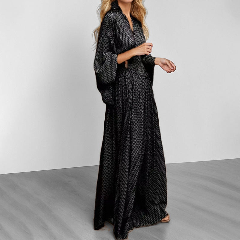 Damen Elegantes Kimono-Kleid Größe