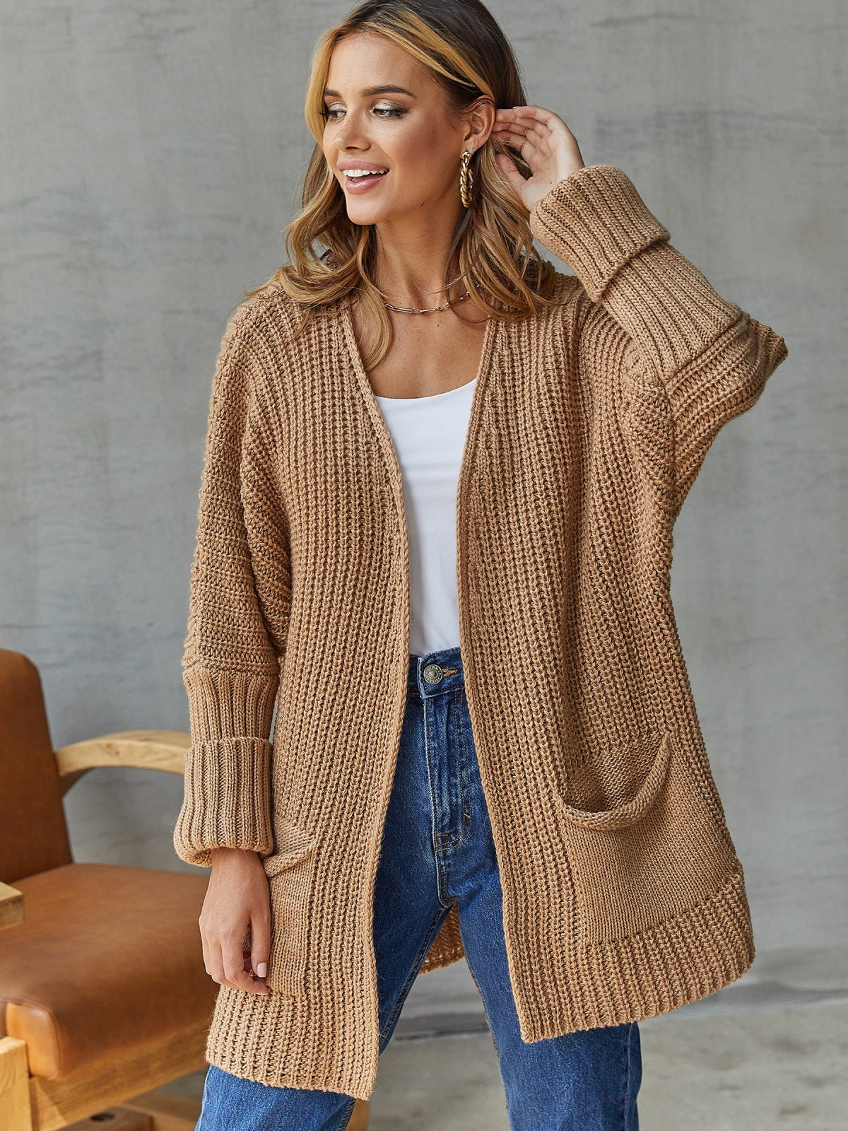 Valenzora | Oversized Knit Cardigan For Comfortable Styles