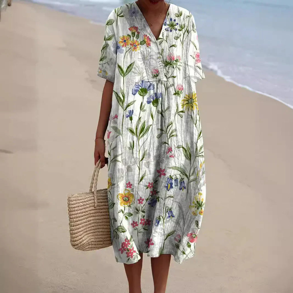 Valenzora | Colorful floral summer dress