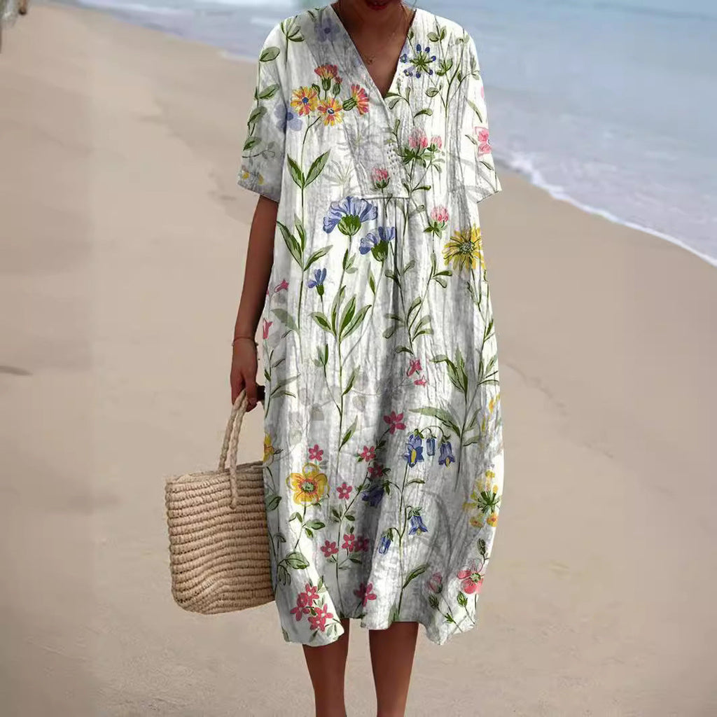 Valenzora | Dress with vibrant floral pattern