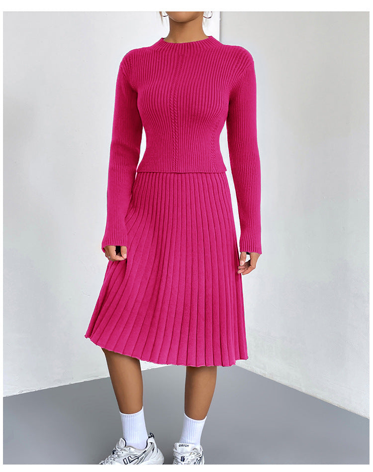 Valenzora | A-Linien-Rock Strickpullover-Set