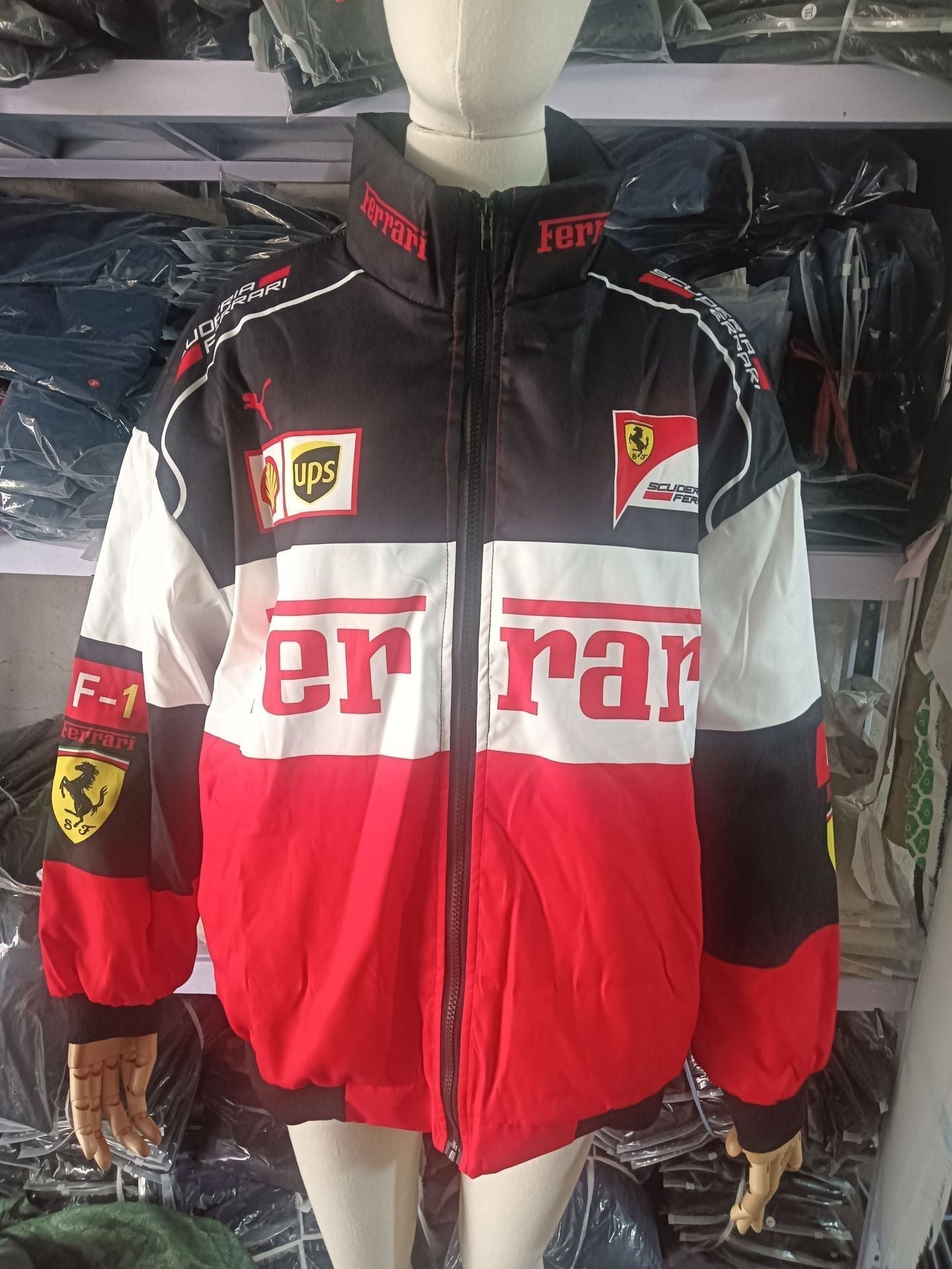 Valenzora | Langärmelige F1 Racing Bomberjacke mit Aufdruck