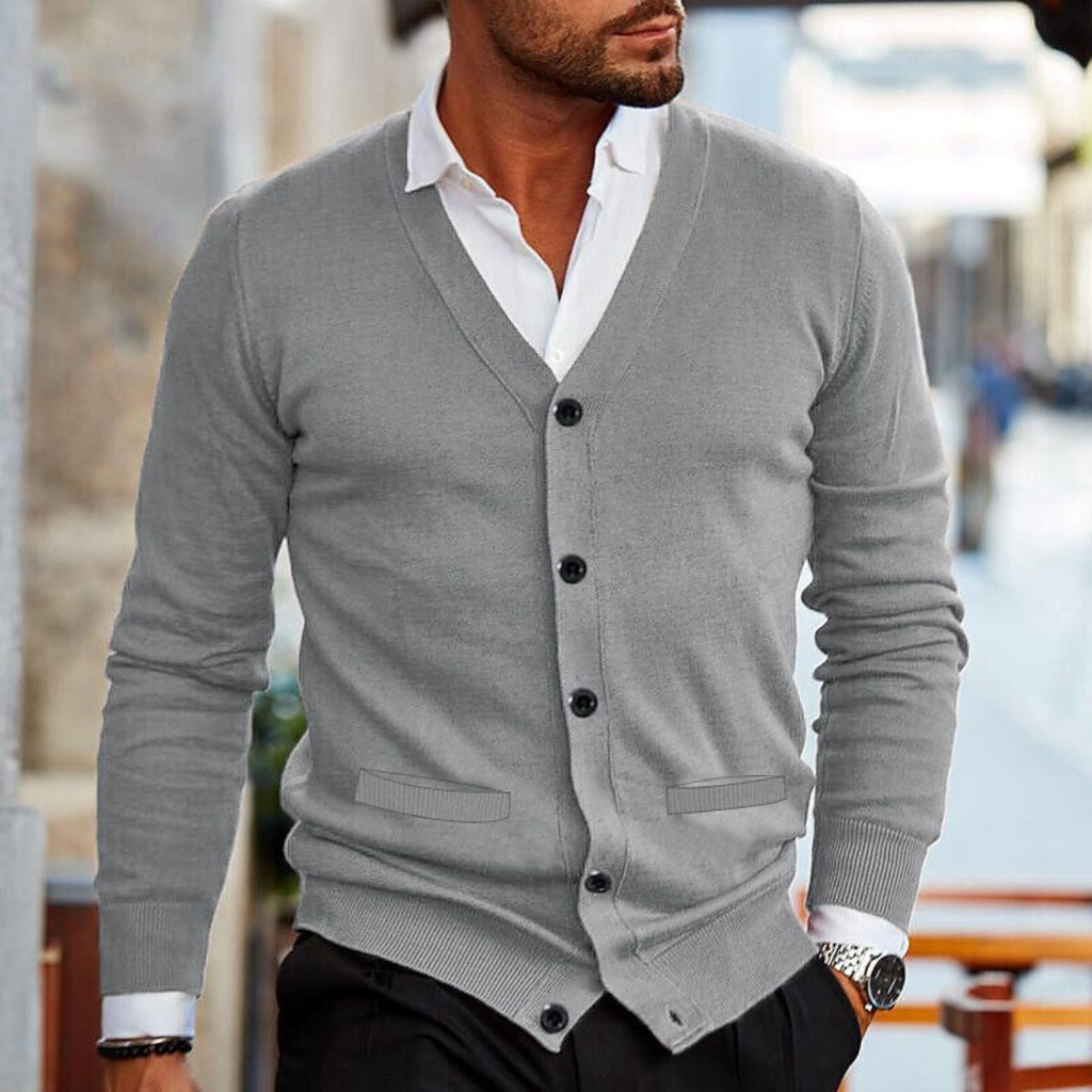 Valenzora | Cotton knit cardigan - Elegant & Classic