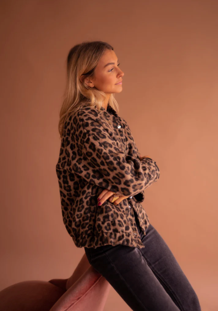 Valenzora | Leopard-Bomberjacke