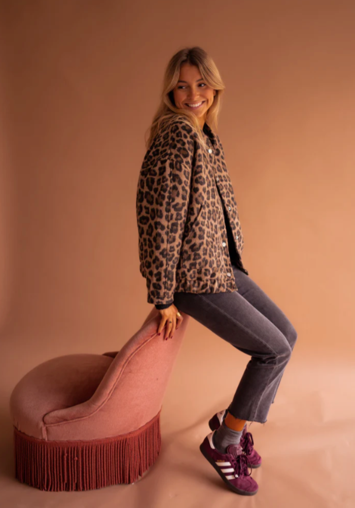Valenzora | Leopard-Bomberjacke