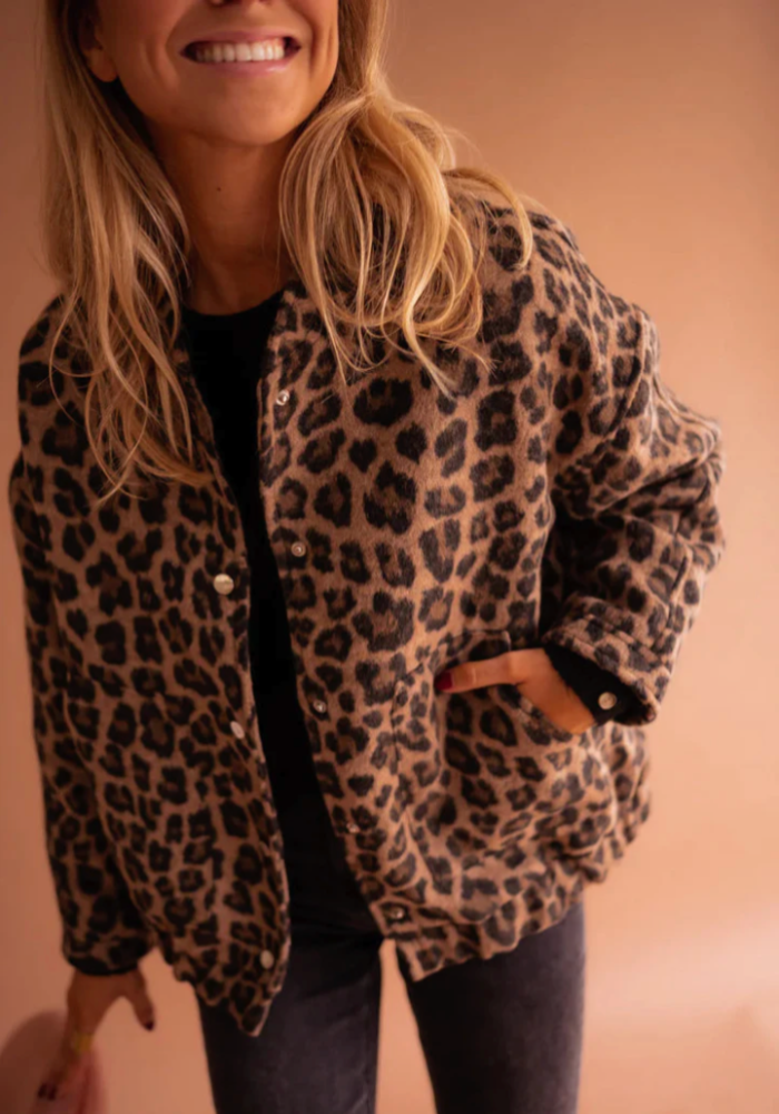 Valenzora | Leopard-Bomberjacke