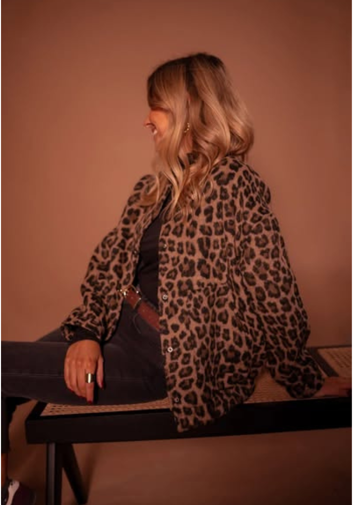 Valenzora | Leopard-Bomberjacke