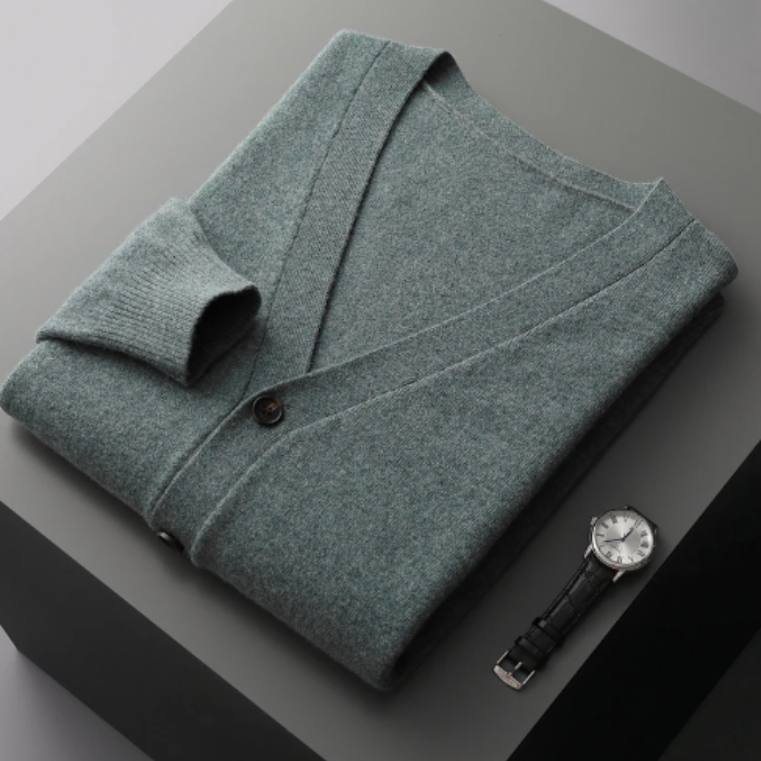 Valenzora | Cashmere cardigan, V-neck, button closure, soft, lightweight knit