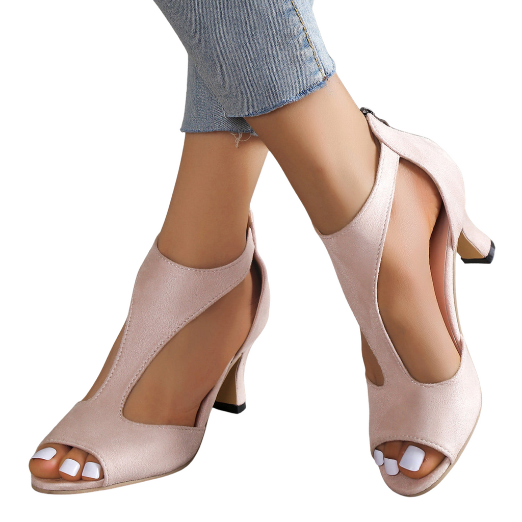 Valenzora | Sandal with raised heel and orthopedic support