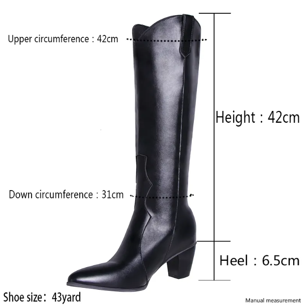 Valenzora - Damenstiefel mit spitzer Zehenpartie