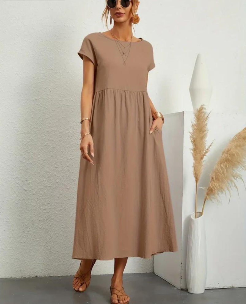 Ruby™ | Elegant basic dress made of cotton