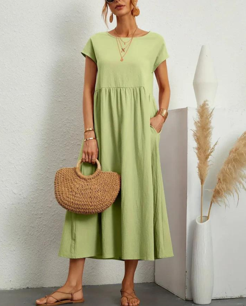 Ruby™ | Elegant basic dress made of cotton
