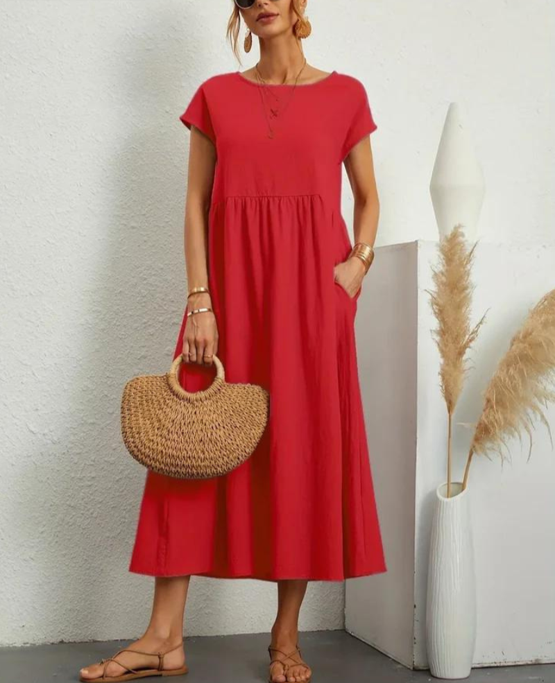 Ruby™ | Elegant basic dress made of cotton