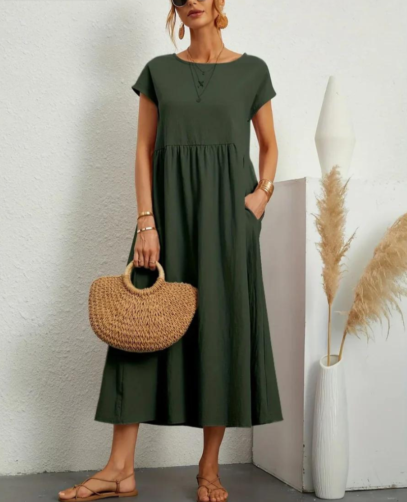 Ruby™ | Elegant basic dress made of cotton