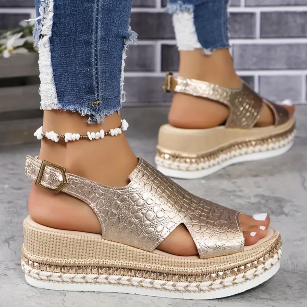 Valenzora | Damen-Sandalen mit verstellbarem Riemen und offener Zehenpartie