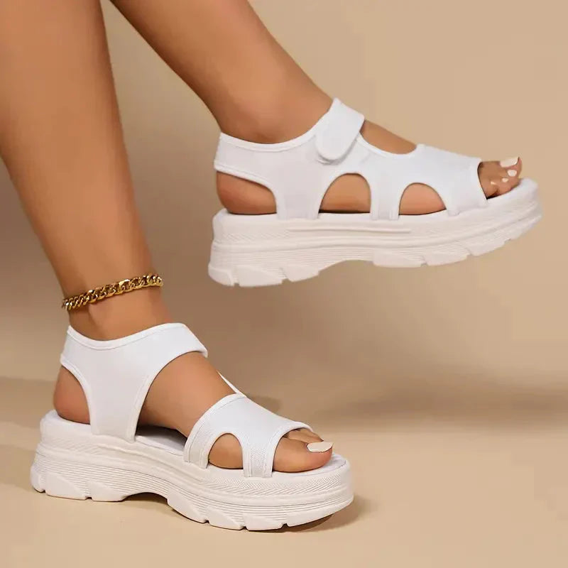 Valenzora | Sandalen mit Fußgewölbestütze, Massage-Keilsandalen, Schuhe für den Sommer