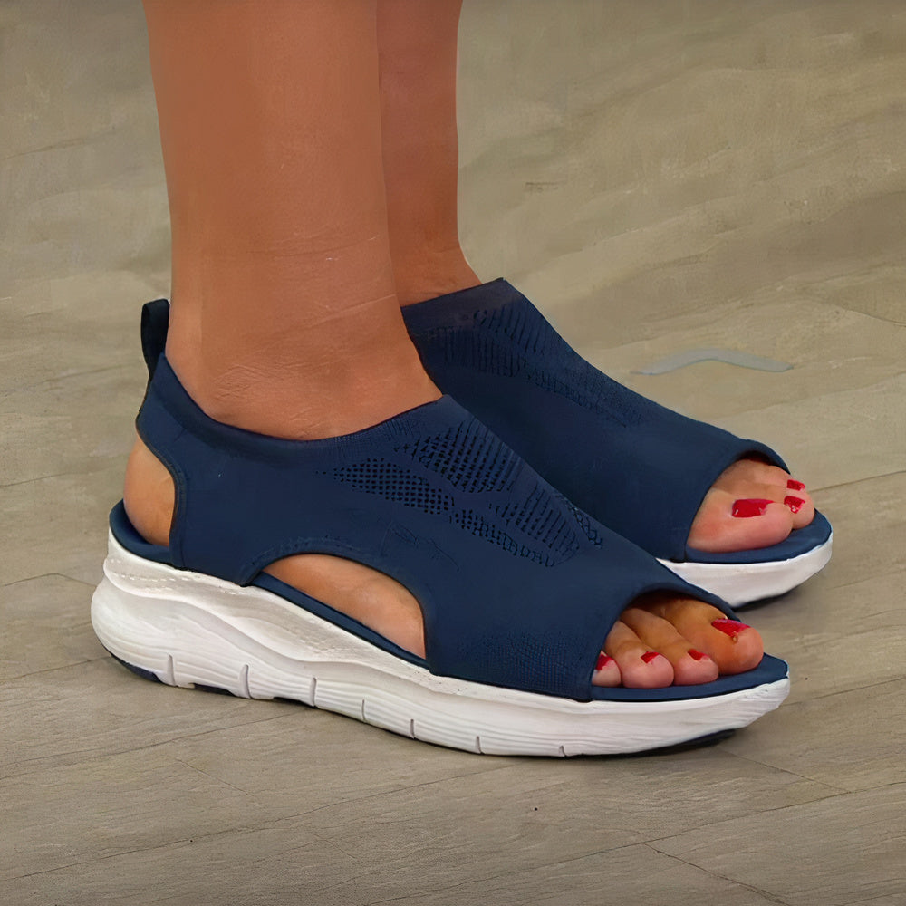 Valenzora | Mesh-Sandalen zum Hineinschlüpfen, Sport-Sandalen für Damen