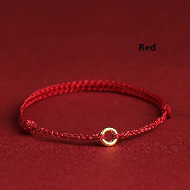 Valenzora | Handwoven Golden Circle Bracelet