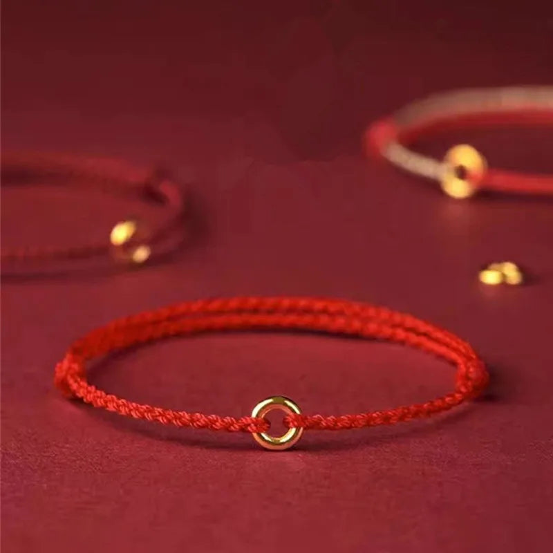 Valenzora | Handwoven Golden Circle Bracelet