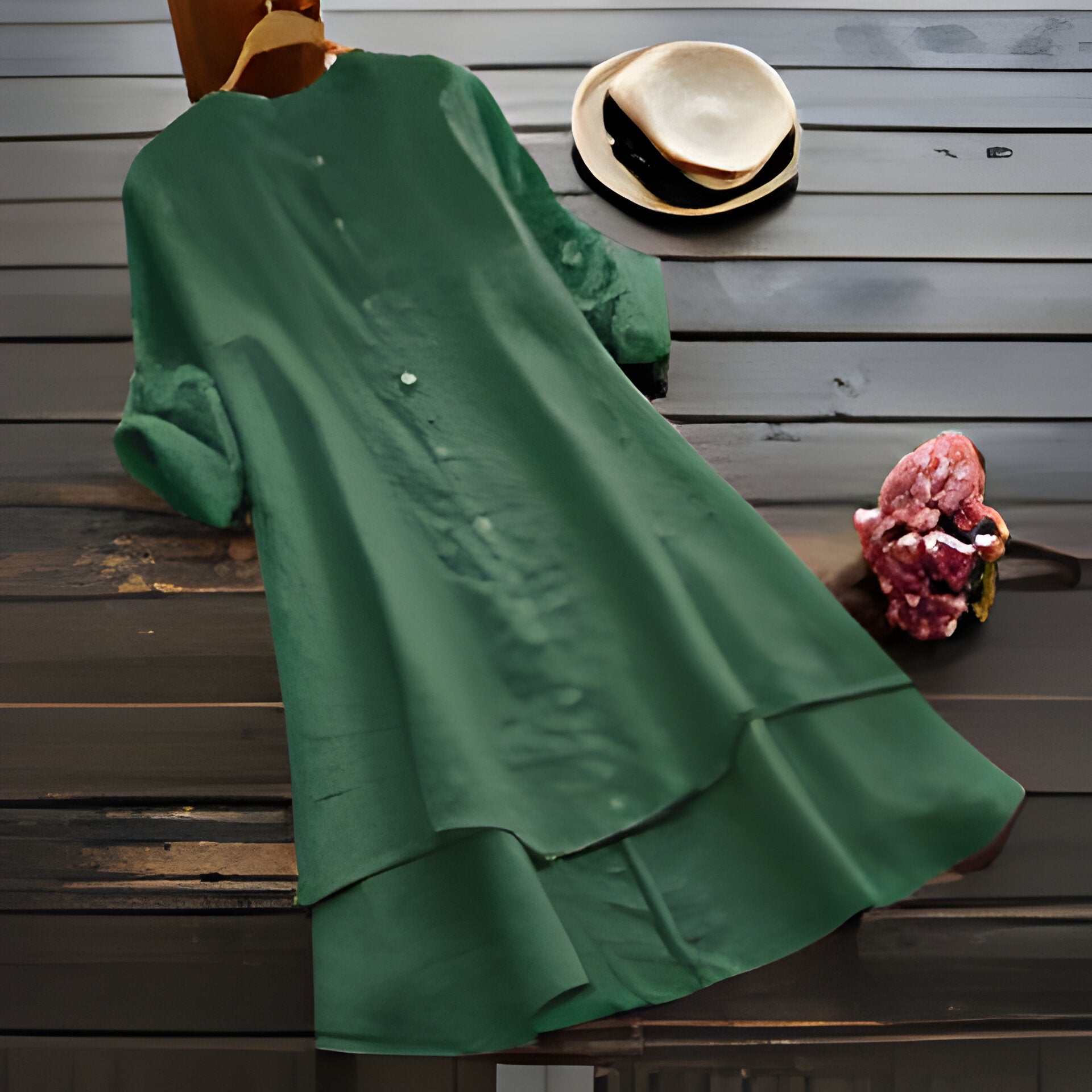Valenzora | Plus size summer dress in cotton and linen