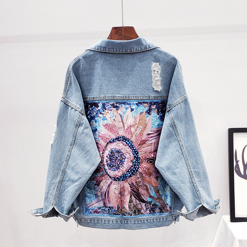 Valenzora | Oversized denim jacket for women | Stylish and comfortable