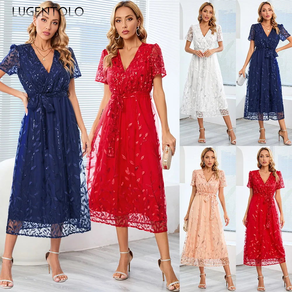 Valenzora - Midi dress with sequins
