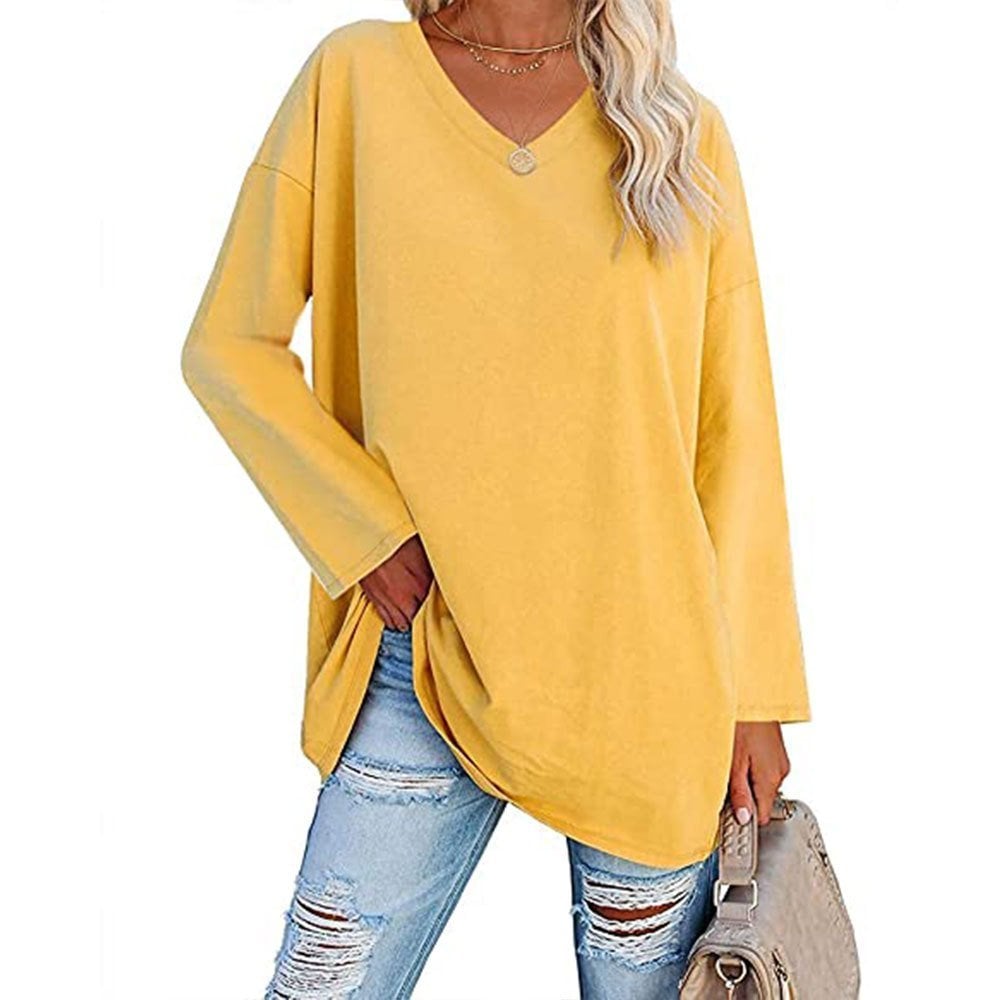 Valenzora | V-Neck Knitted Top for Women - Stylish and Comfortable Sweater
