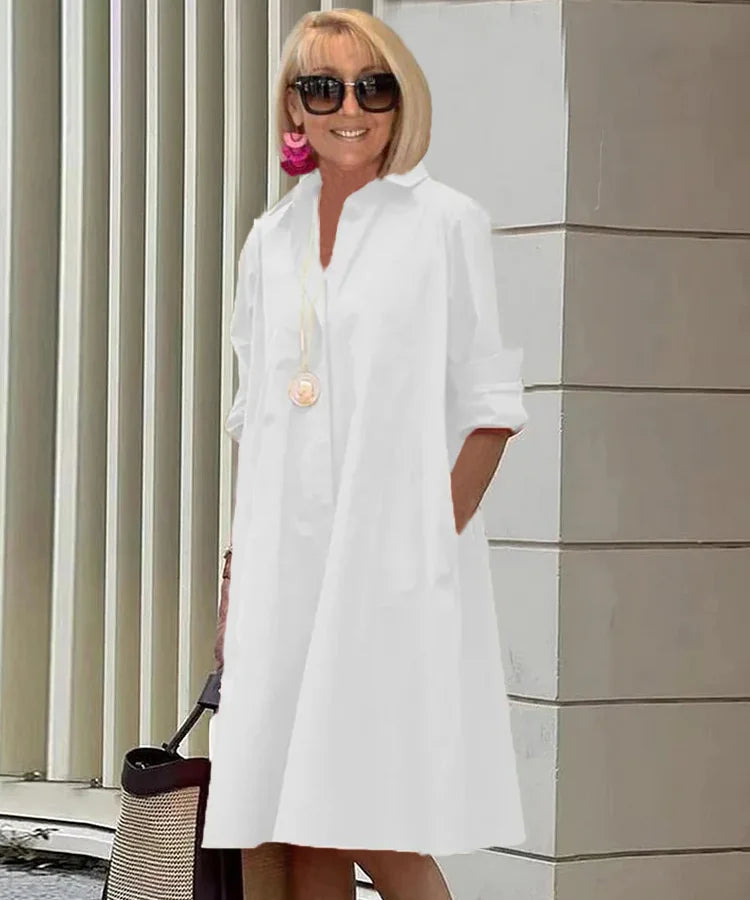 Valenzora | Elegant mid-length dress for women - Stylish midi dress
