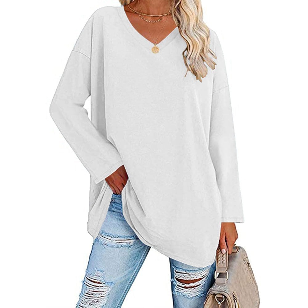 Valenzora | V-Neck Knitted Top for Women - Stylish and Comfortable Sweater