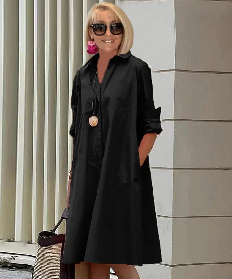 Valenzora | Elegant mid-length dress for women - Stylish midi dress