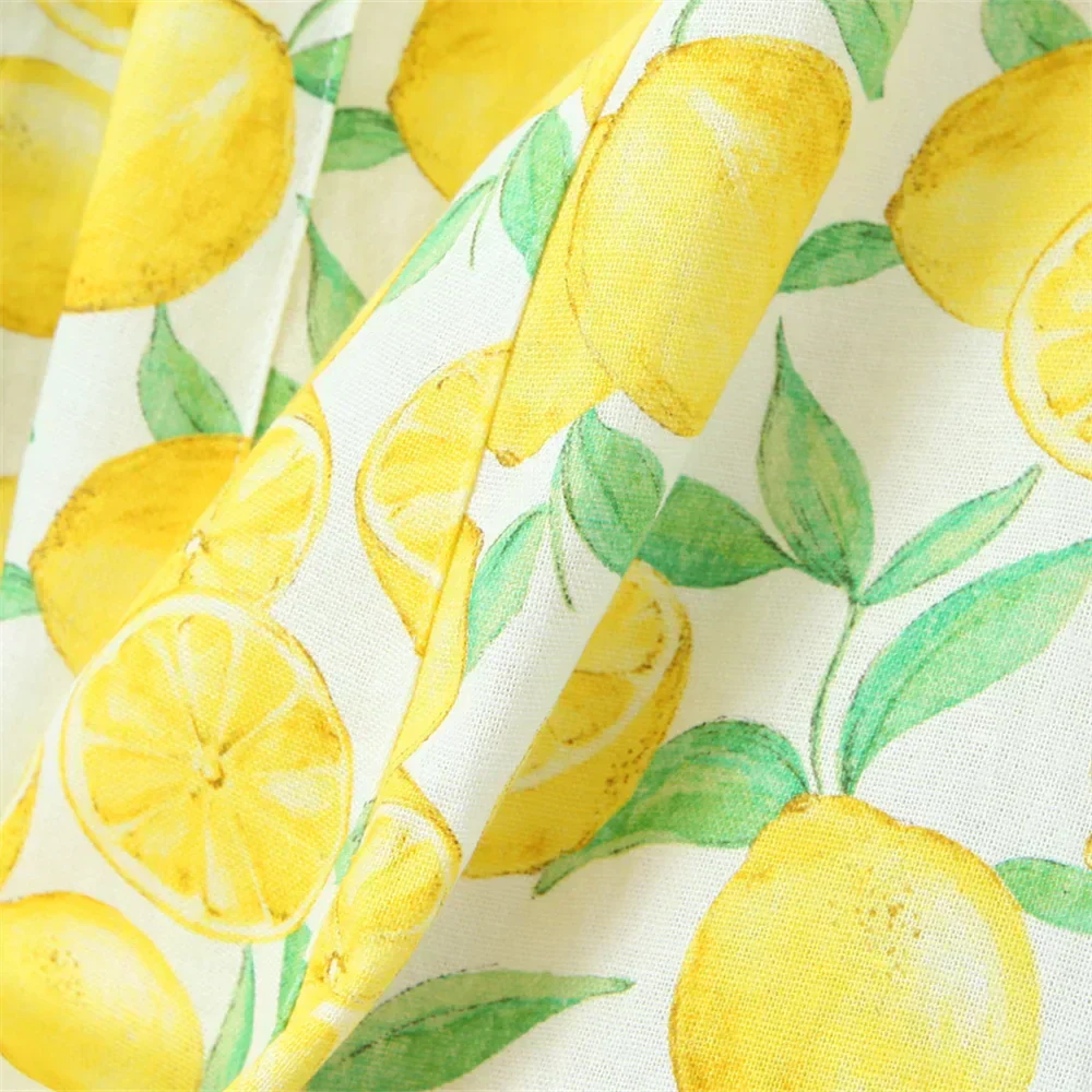 Valenzora - Slim-Fit - Mit Zitronenprint - Sommer
