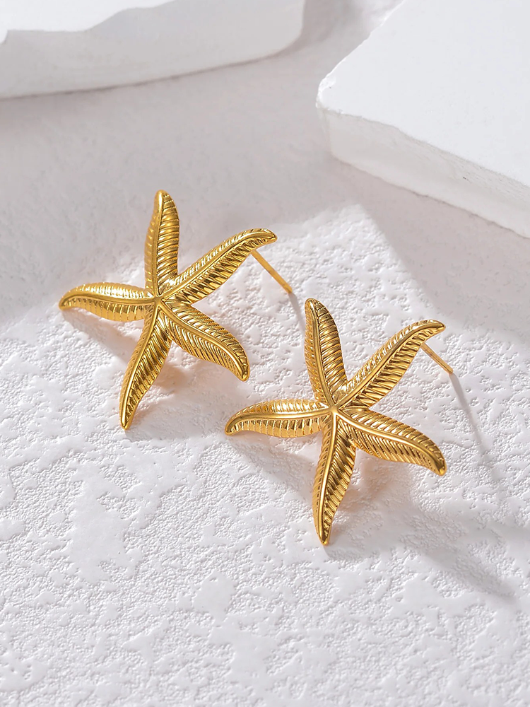 Valenzora | Starfish Earrings Gold