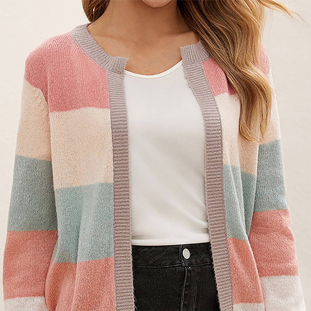 Valenzora Comfortable Open Cardigan: With Long Sleeves