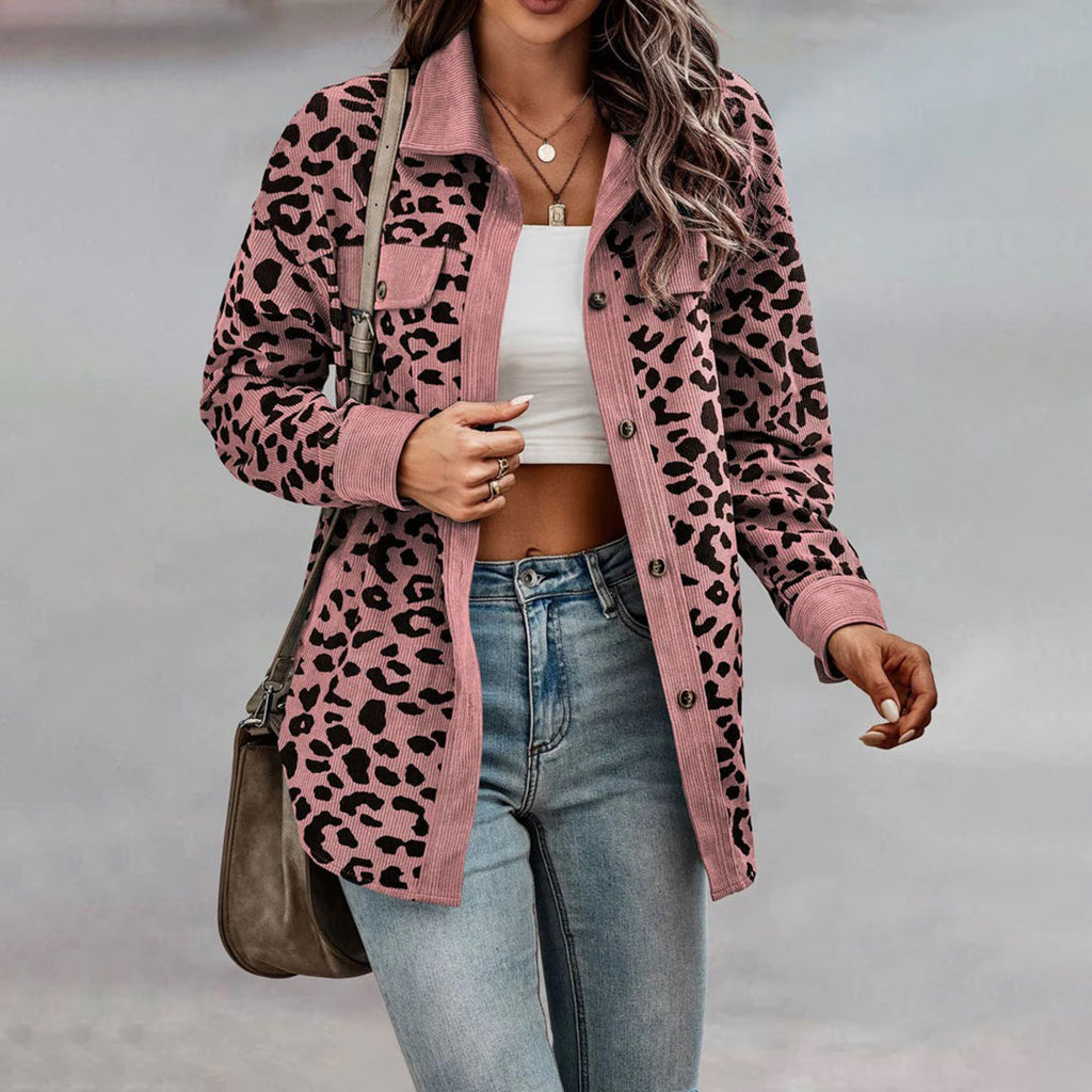 Valenzora | Stylish women's jacket with leopard print