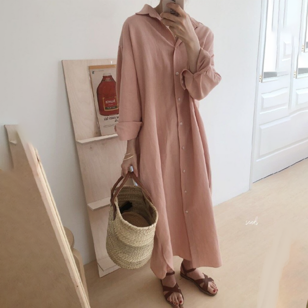 Valenzora: Long shirt dress for stylish comfort