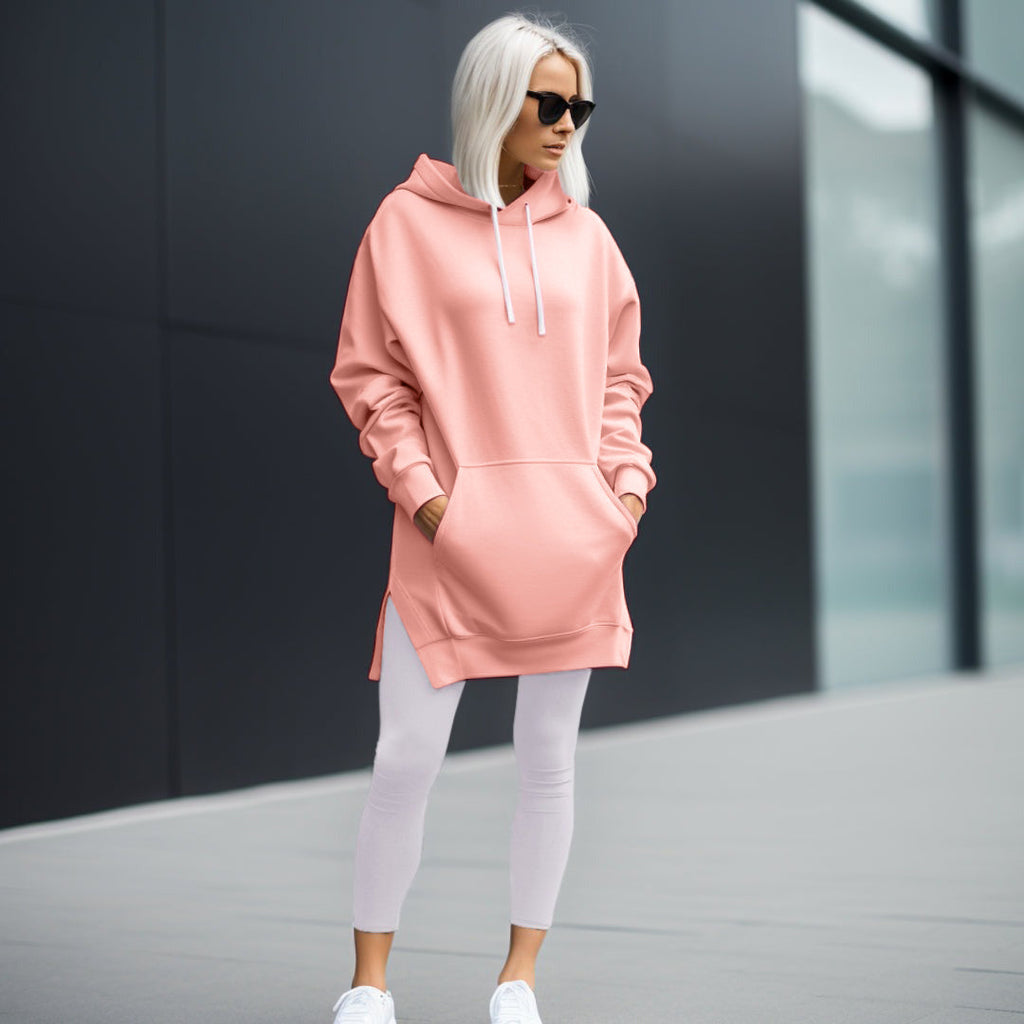 Valenzora | Elegant oversized dress with hood