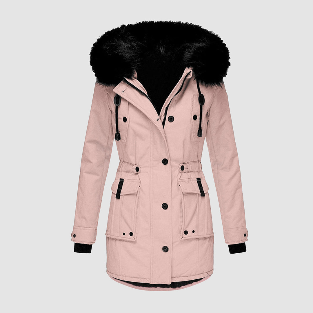 Valenzora - Waterproof winter jacket with hood for women