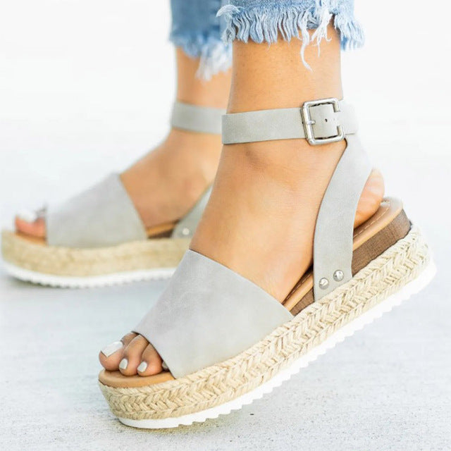 Valenzora | Damen-Espadrilles mit Knöchelriemen für den Sommer